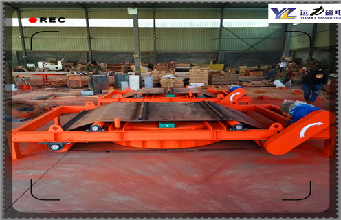 電磁自卸式除鐵器，河南電磁自卸式除鐵器用什么電機國家標準_河南RCDD-12自卸式電磁除鐵器廠家配件_型號及工作視頻 