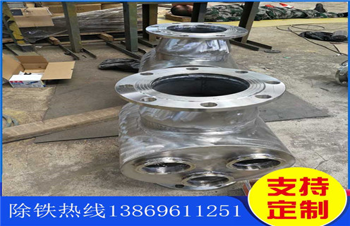 管道除鐵器，黑龍江不銹鋼管道除鐵器_黑龍江不銹鋼管道除鐵器廠家應用安裝示意圖型12000高斯_可定制工作原理